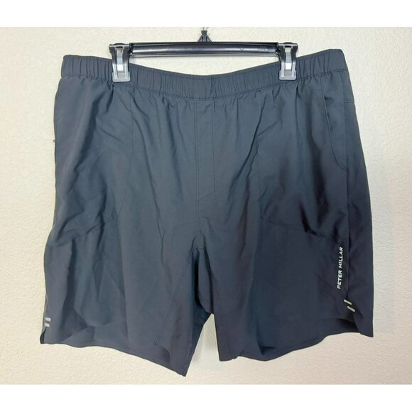 Peter Millar Swift Performance Shorts Size XL Black Active Stretch Pull On Golf - Picture 3 of 14